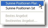 Parameter für Plan- und Istwerte